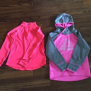 Reebok and Justice long sleeve sportswear